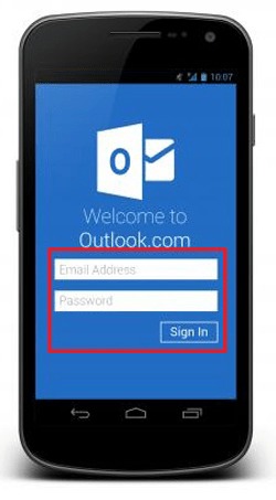 Como iniciar sesión en correo Hotmail Outlook Android
