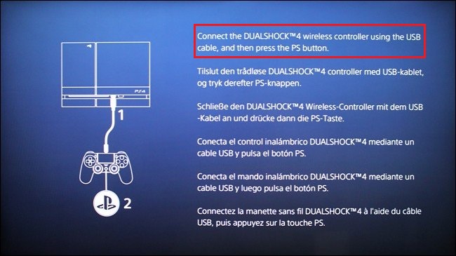 Conectar mando PS4 por USB