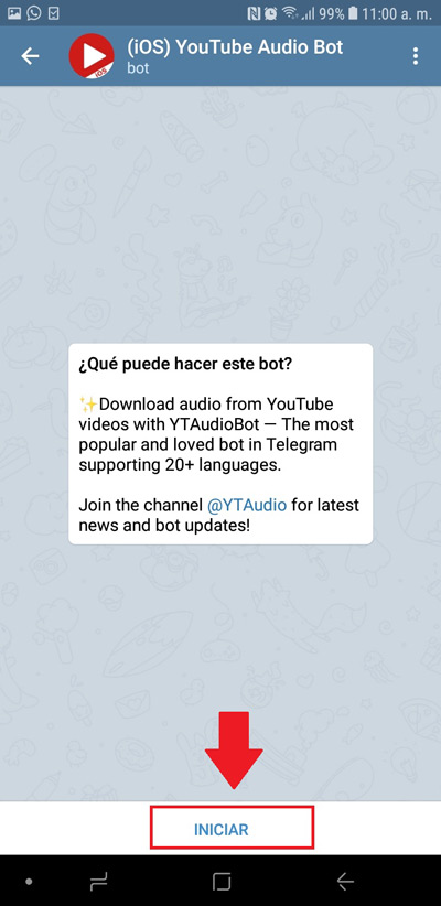 Haciendo uso de los bots de Telegram