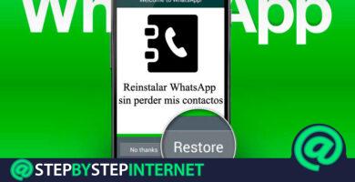 How to reinstall WhatsApp without losing my contacts or my saved chats? Step by step guide 2020