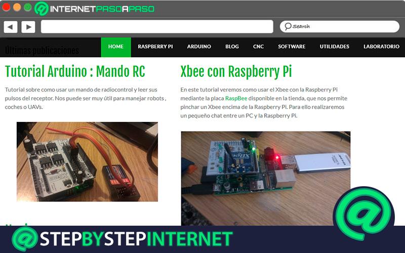 Electroensaimada website hobe with tips on Raspberry